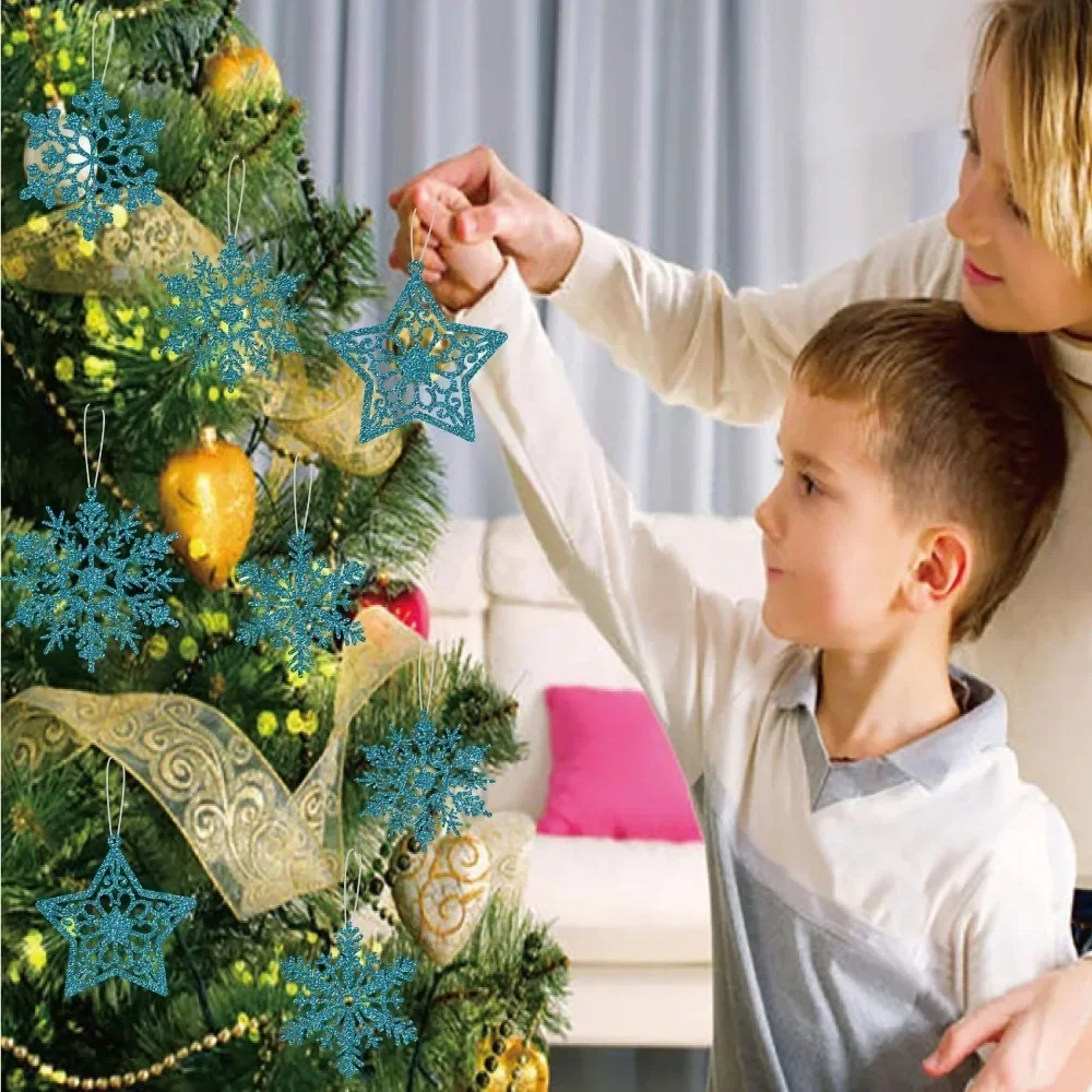 20 шт./набор подвески в виде снежинок