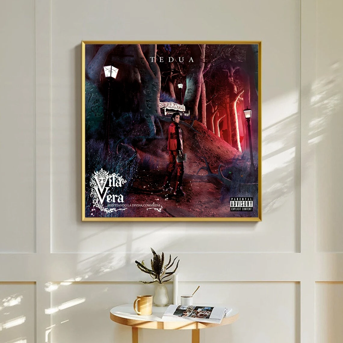 Tedua Vita Vera Aspettando музыкальный альбом плакат холст художественный принт домашний
