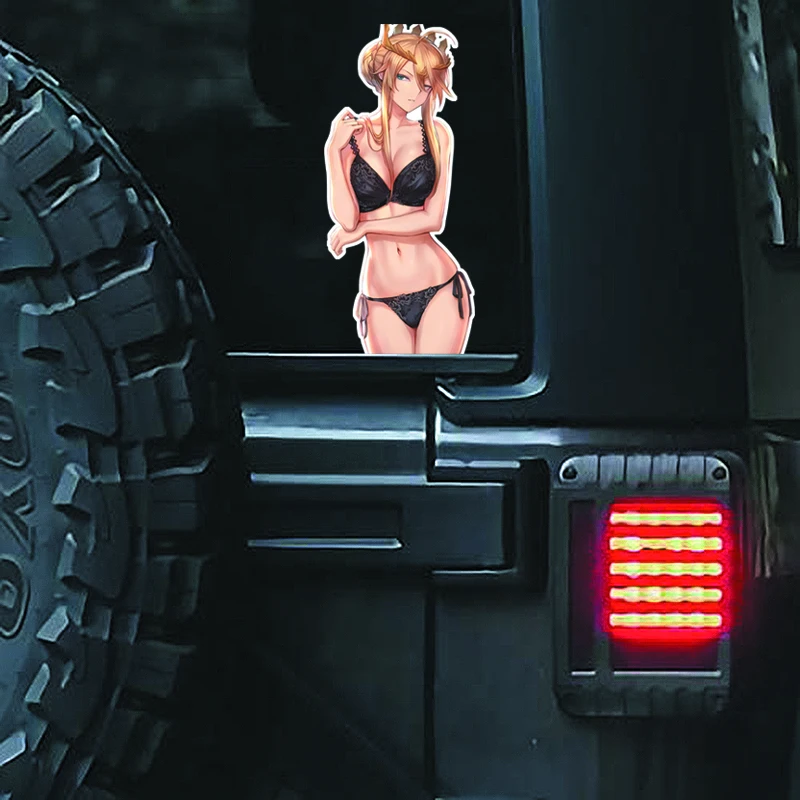 DM42 # крутая Корона блонд аниме девушка виниловая Автомобильная