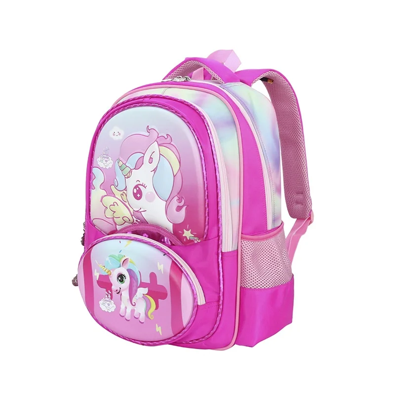 3D Unicorn Fashion Children Anime Backpacks New Girls Princess Primary School Students Cartoon Large Capacity Schoolbags Hot