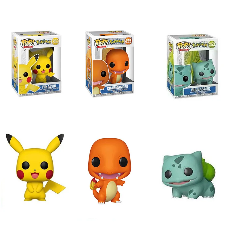 

Anime Pokemon Pikachu Bulbasaur Charmander Model Decoration Gift Figures