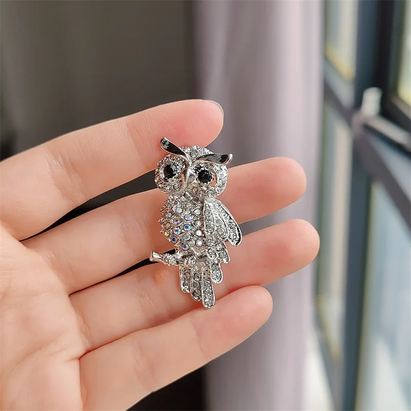 Броши совы из нержавеющей стали