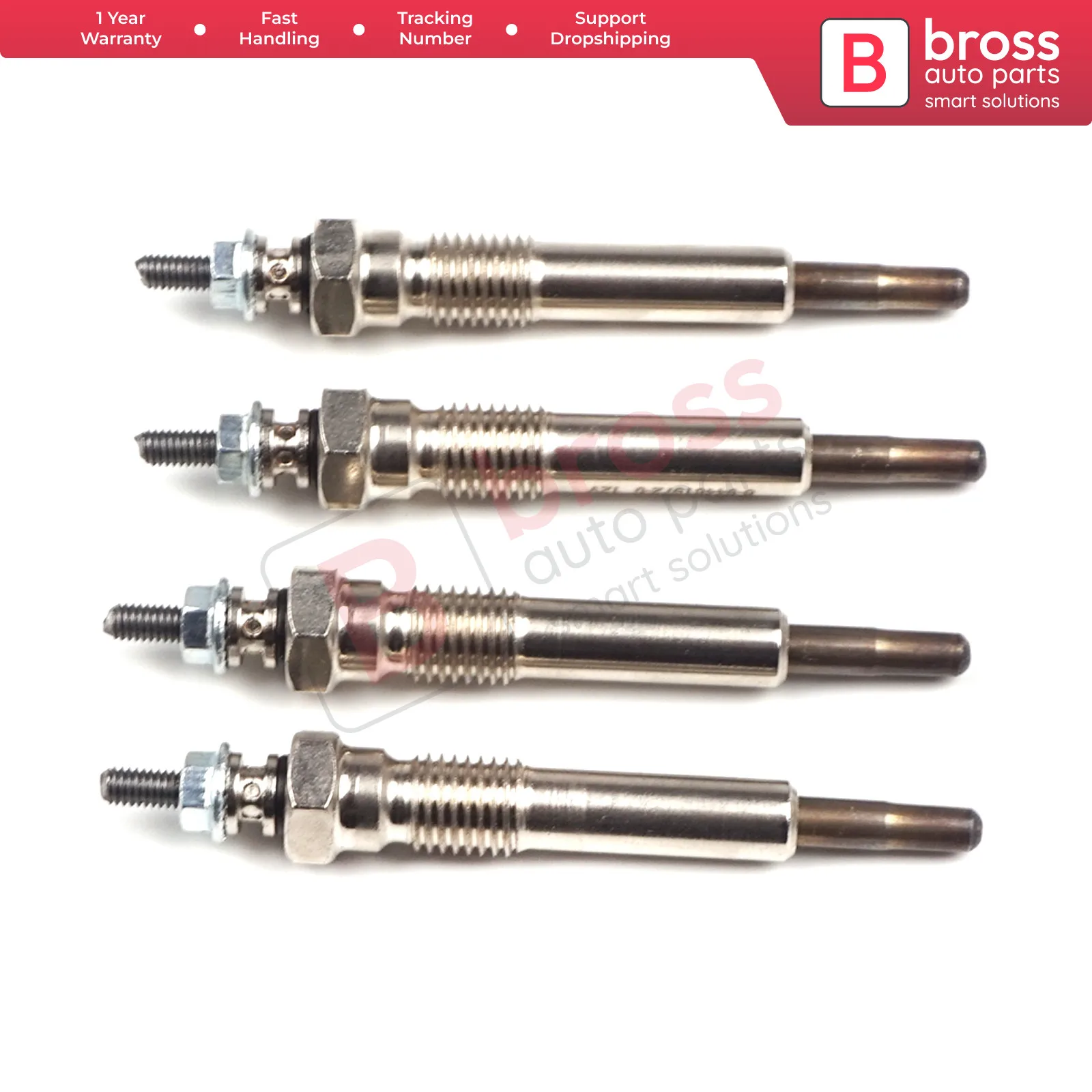 Bross автомобильные детали Φ 4 шт. нагревательные свечи GJ26IS, 371G, 100226208 для Isuzu Opel Bedford Vauxhall Доставка из Турции