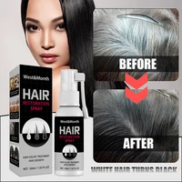 herbal black hair growth spray essence hair color anti hair loss treatment white hair colour dye nourishes scalp care