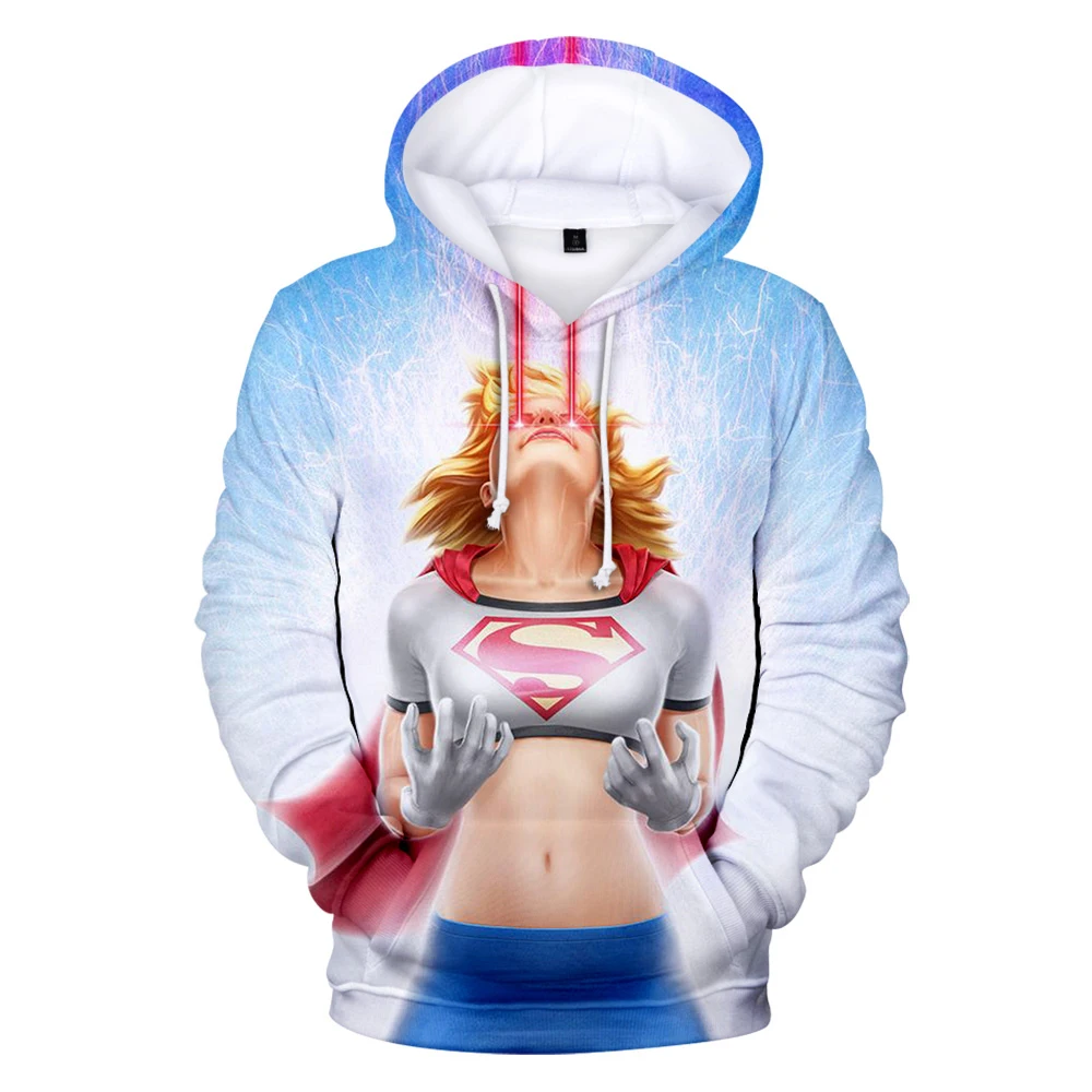 

Trendy Funny Kara Danvers Pullovers 3D Anime Kara Zor-EL Hoodie sweatshirts Supergirl(Kara Zor -EL)-Wikipedia Boys/Girls tops