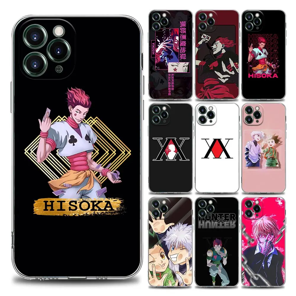 

Anime X Hunter Hisoka Clear Phone Case for iPhone 11 12 13 Pro Max 7 8 SE XR XS Max 5 5s 6 6s Plus Soft Silicone