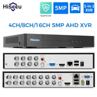Hiseeu 5MP 4CH 8CH 16CH 5 IN1 XVR для аналоговой AHD TVI CVI CVBS камера NVR для IP-камер автомобиля/лица/обнаружение движения защита Live