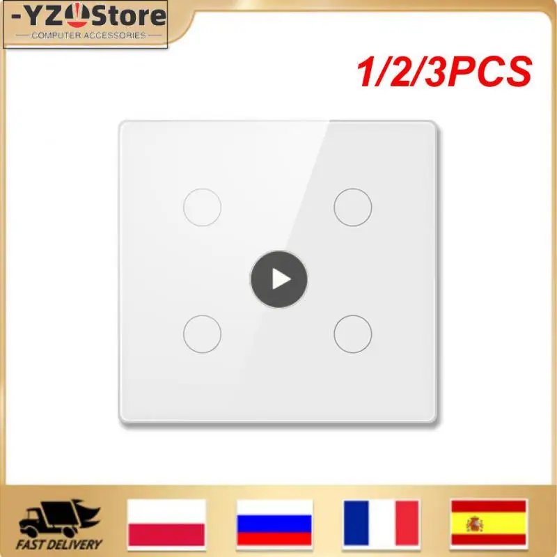 

1/2/3 шт., настенный смарт-выключатель с сенсорным датчиком