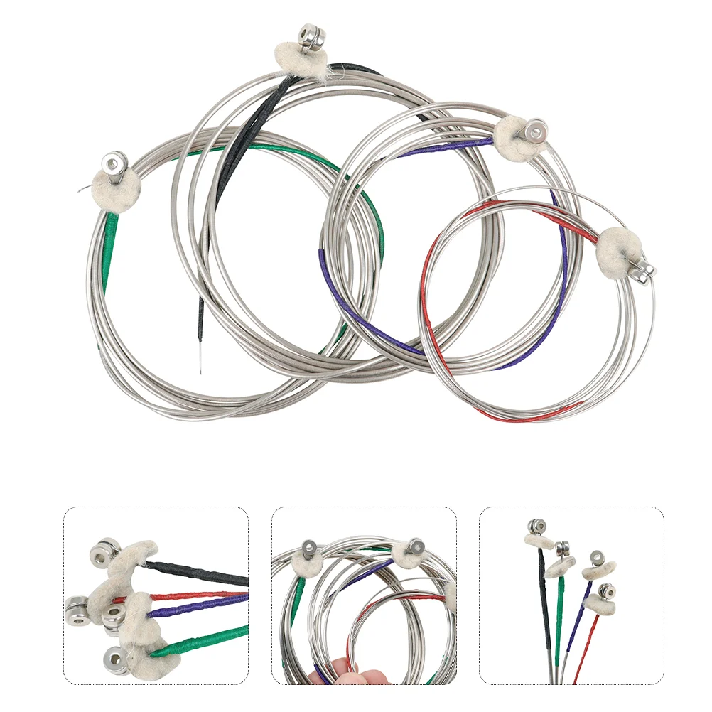 

4Pcs Bass Strings Electric Bass Accessories Electric Bass String Accessories