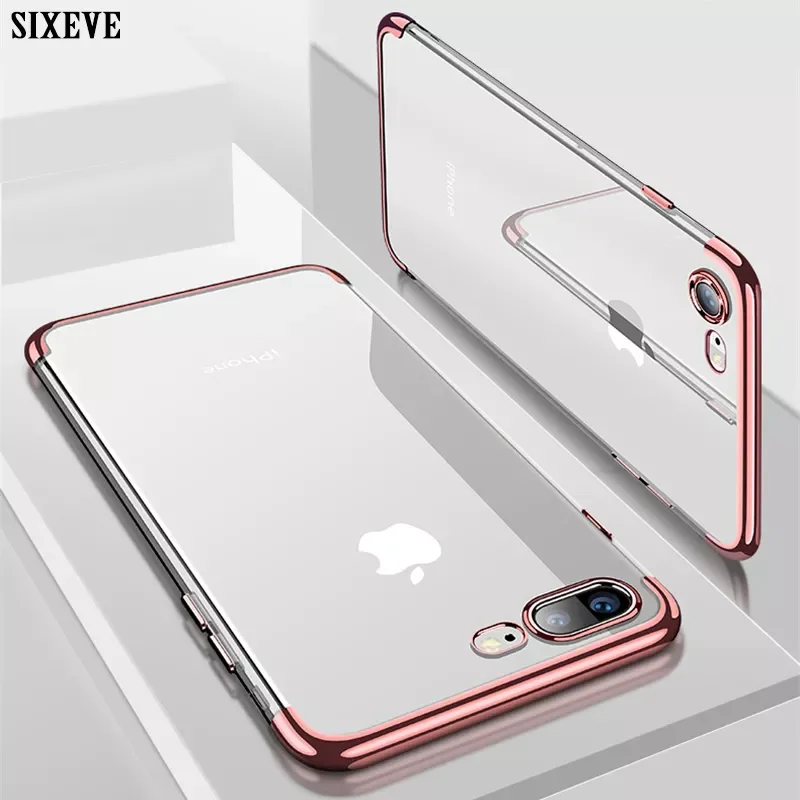 

SIXEVE Clear Soft Case For iPhone 6 S 6S iPhone XR XS MAX X 10 8 7 Plus 6Plus 7Plus 8Plus Cell Phone TPU Ultra Thin Back Cover