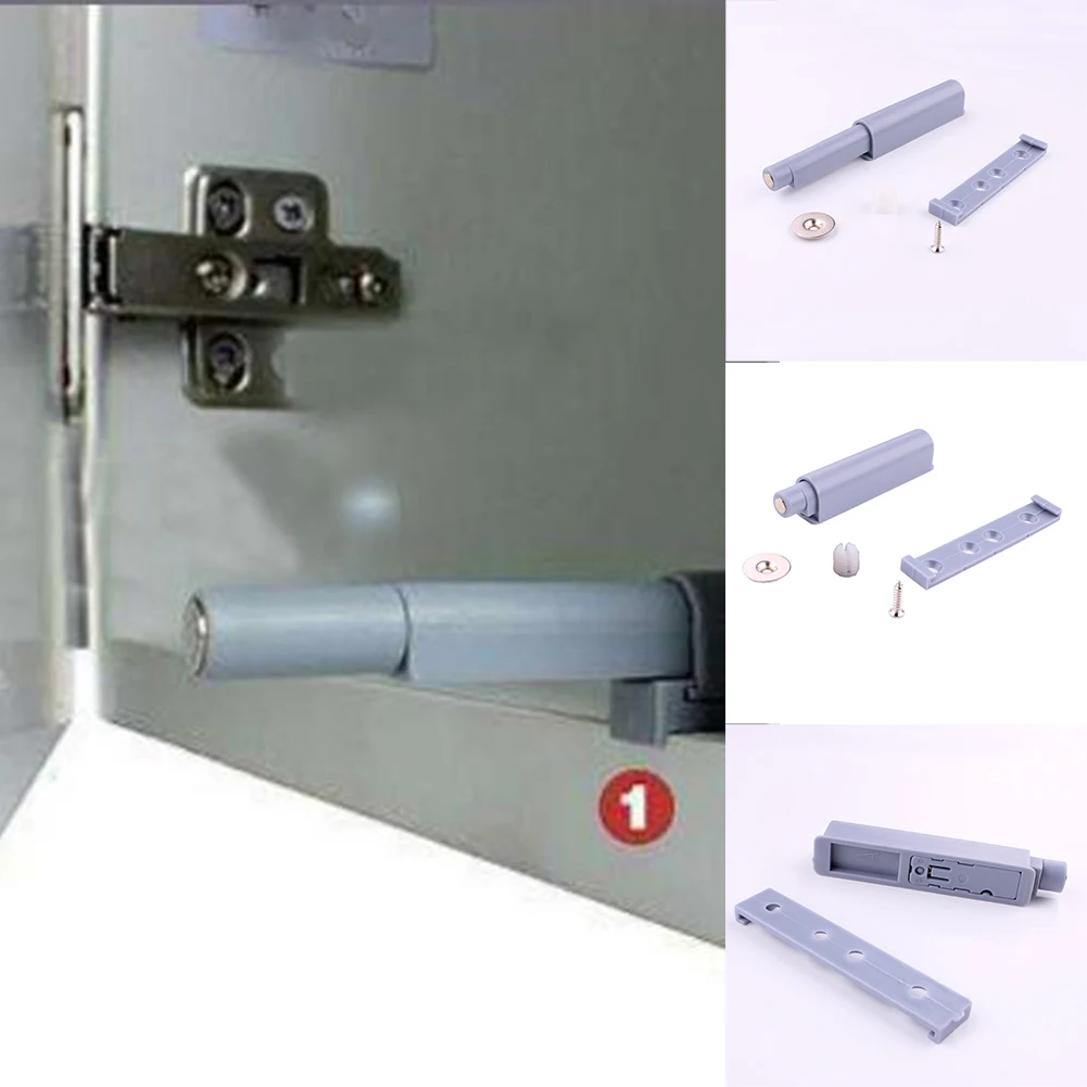

4pcs/lot Push To Open System Damper Buffer For Cabinet Door Cupboard Catch With Magnet For Home Kitchen Furniture Hardware