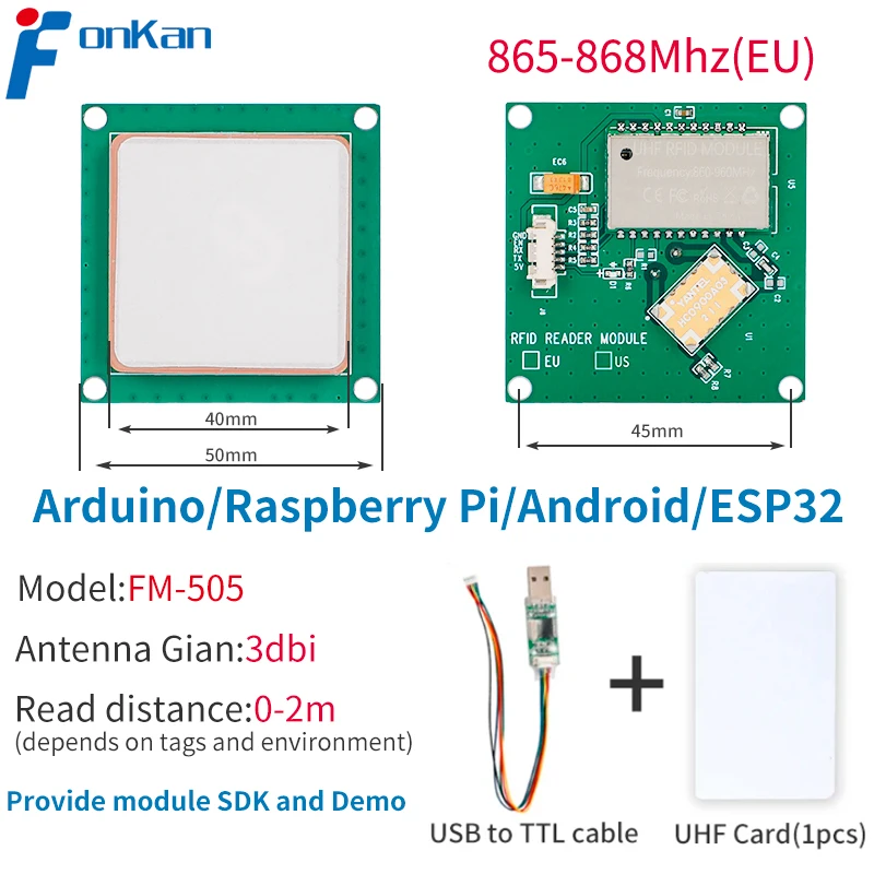 

RFID UHF модуль FM-505 TTL232