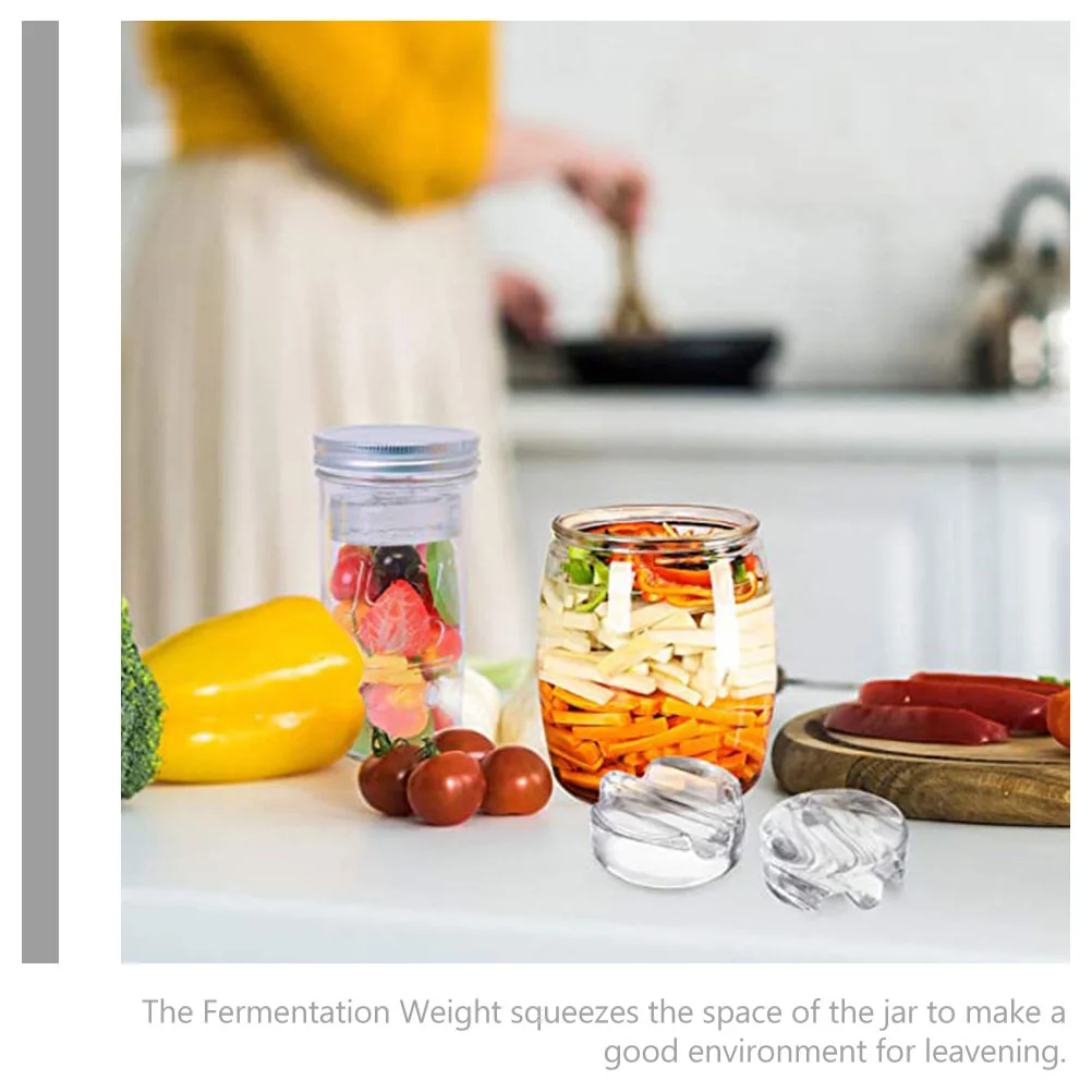 Банка Mason с широким горлышком стеклянный вес камень аксессуары для хранения