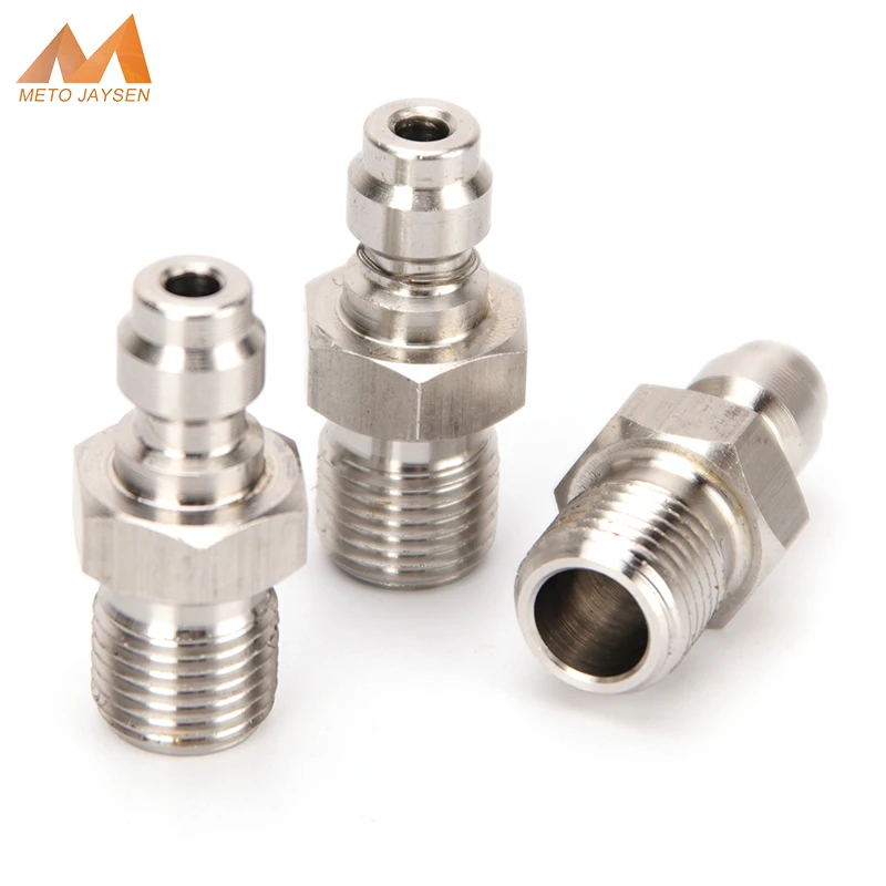 

M10x1 Male Plug PCP Paintball Pneumatic Quick Coupler 8MM Filling Head Stainless Steel Adapter Fittings 3pcs/set