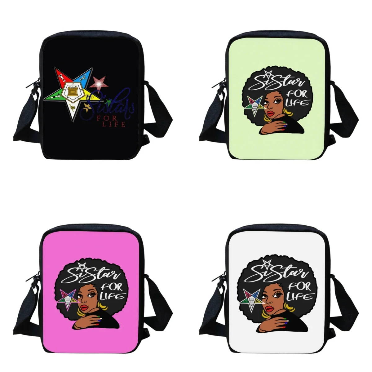 

Shoulder Bags for Women OES Style Order Of The Eastern Star Emblem Cross Body Small Girls Bag Fashion Casual Messenger Bag Boys