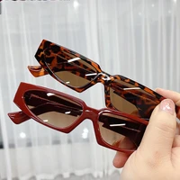 vintage small frame outdoor sun glasses female small rectangle sunglasses goggles shades simple fashion colorful eyewear