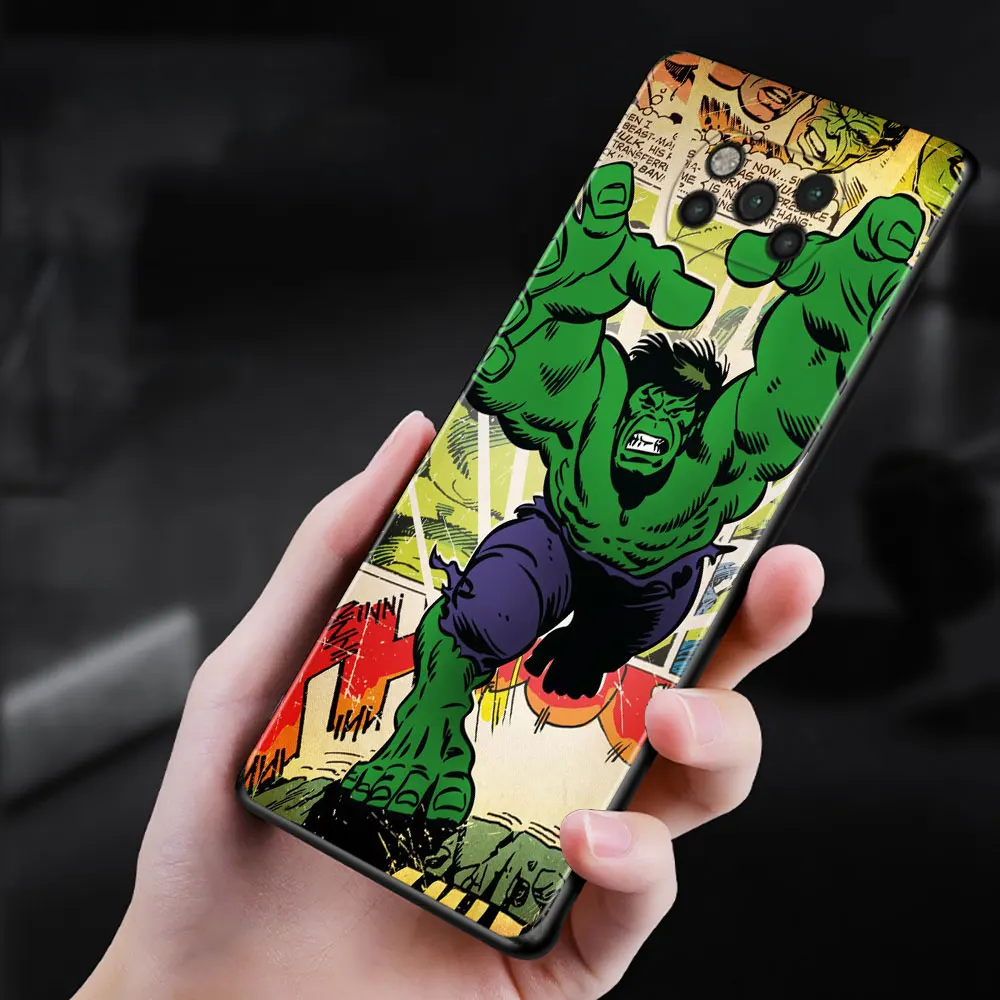 Чехол для Xiaomi POCO F1 X3 GT X4 NFC M3 M4 Pro 11T 12 10T 11 Lite Marvel Мстители Человек-паук Капитан