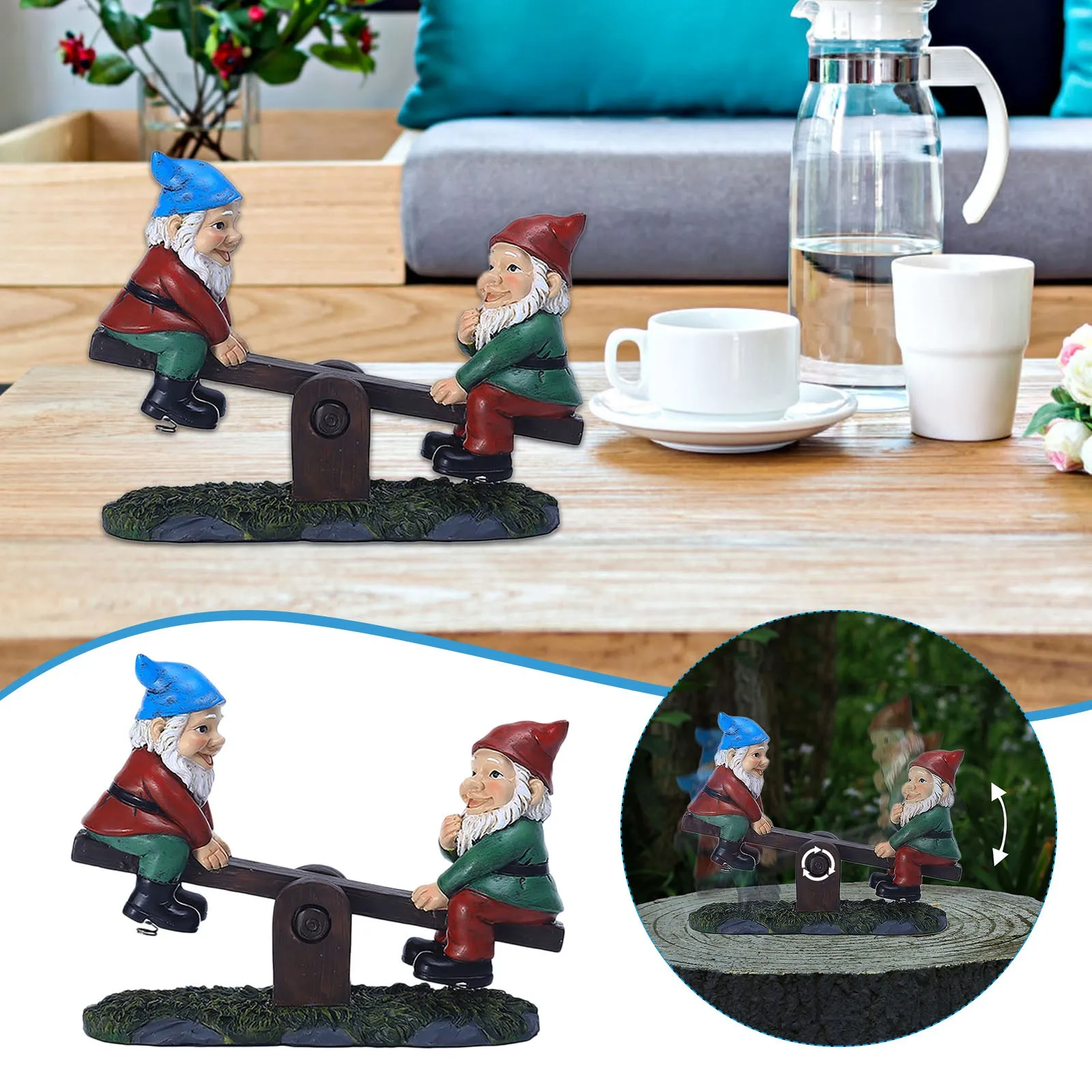 Мультяшный милый гном карликовый морской сад искусственное украшение для улицы