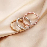 wedding ring for women girls simple classical color mini crystal brass rose gold color rings fashion jewelry accessories