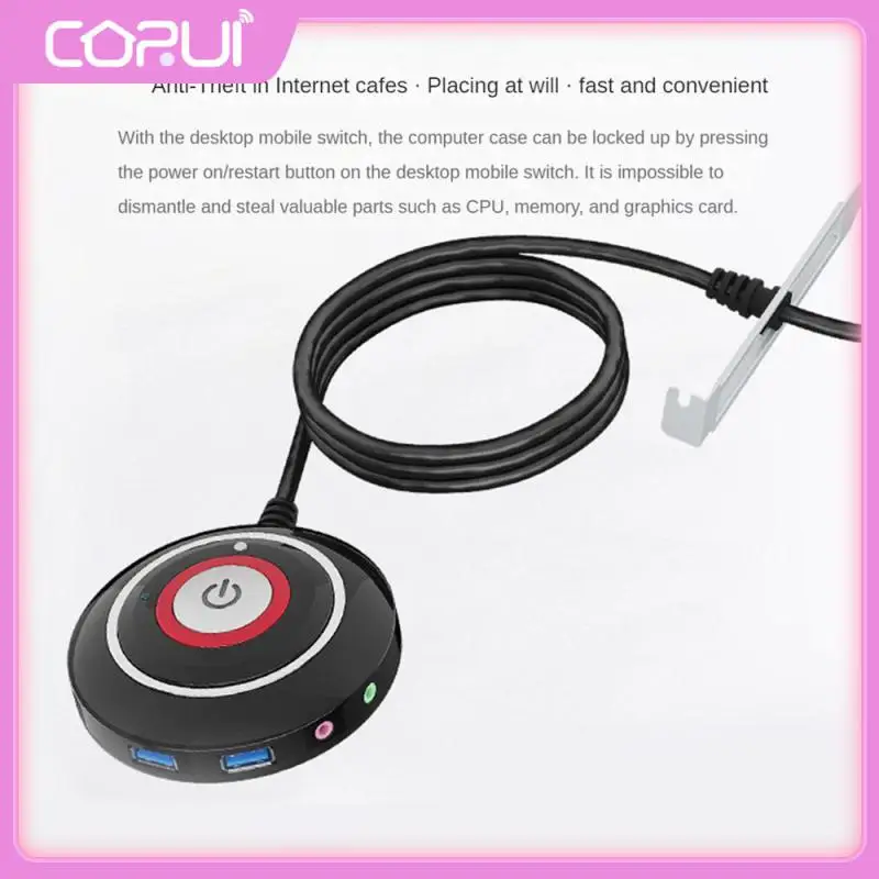 

Material Abs Button Extension Cord The Bottom With Adhesive Boot Button Internet Bar Anti-theft Clarity Label Usb Interface