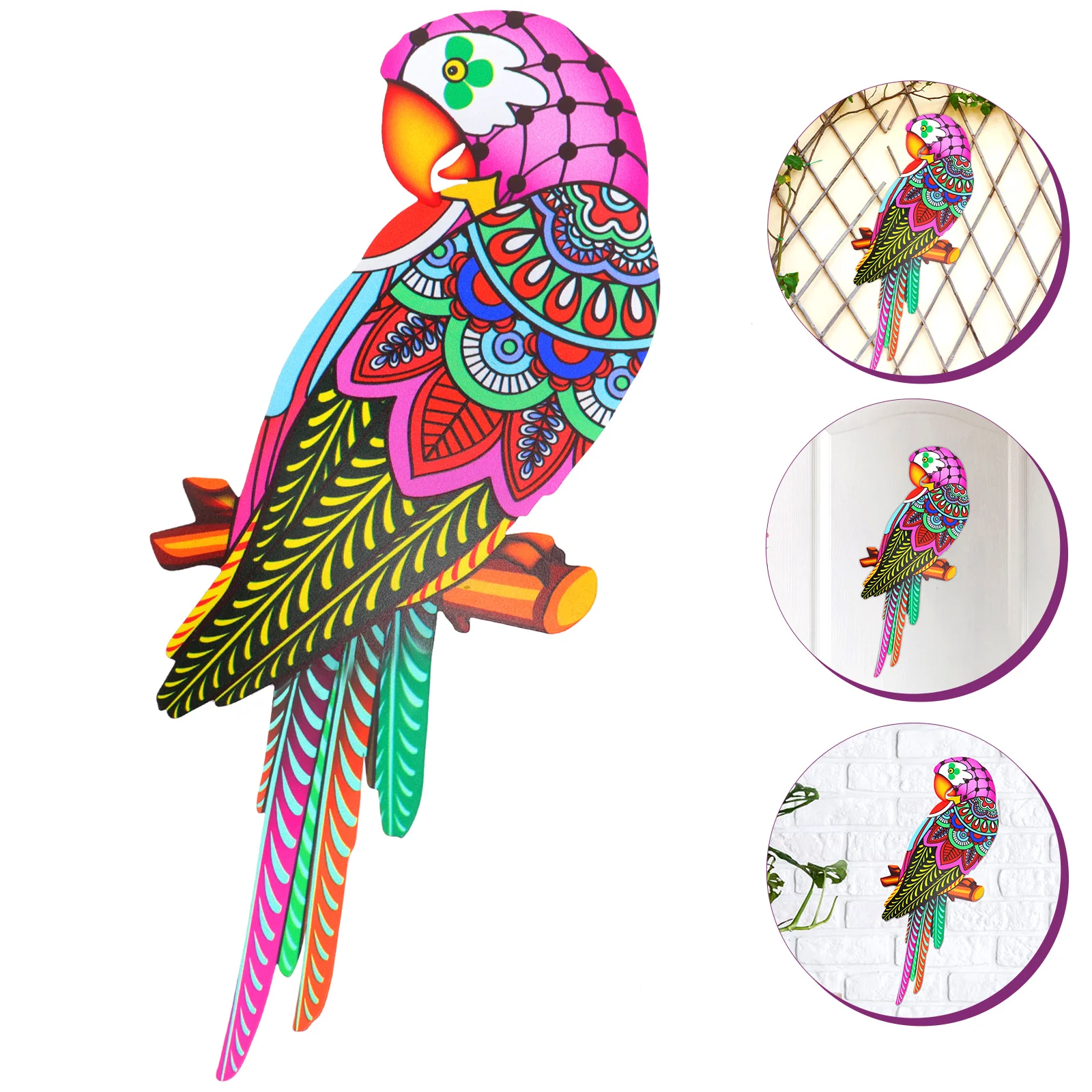 

Wall Decor Birdgarden Metal Sculpture Outdoor Parrot Tropical Hangingdecorations Inspirational Sculptures Iron Macaws Fence