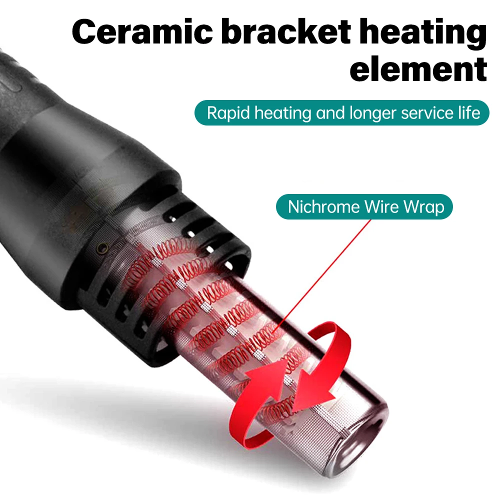Пистолет горячего воздуха 8586 паяльная станция пистолет 2 в 1 электрический