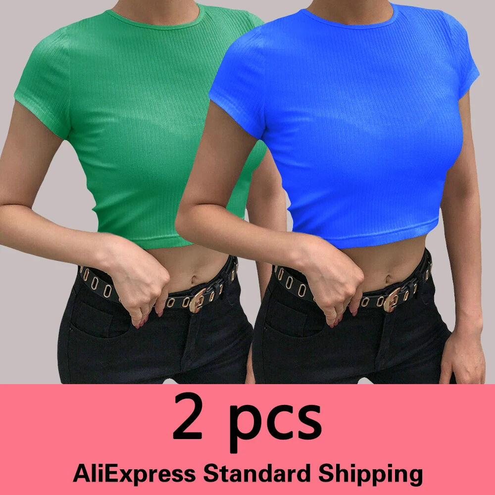 

Женская футболка с коротким рукавом, круглым вырезом и лентами