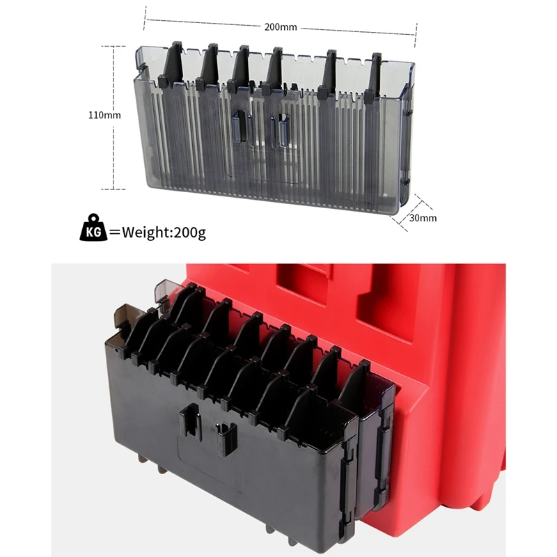 Fishing Wobbler Plastic Box Storage Tackle Case For MEIHO BM 9000 7000 5000 VS 7070N Accessories Tool