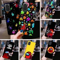 amongs hot game us phone case for samsung galaxy s22 s21 plus ultra s20 fe s9 plus s10 5g lite 2020