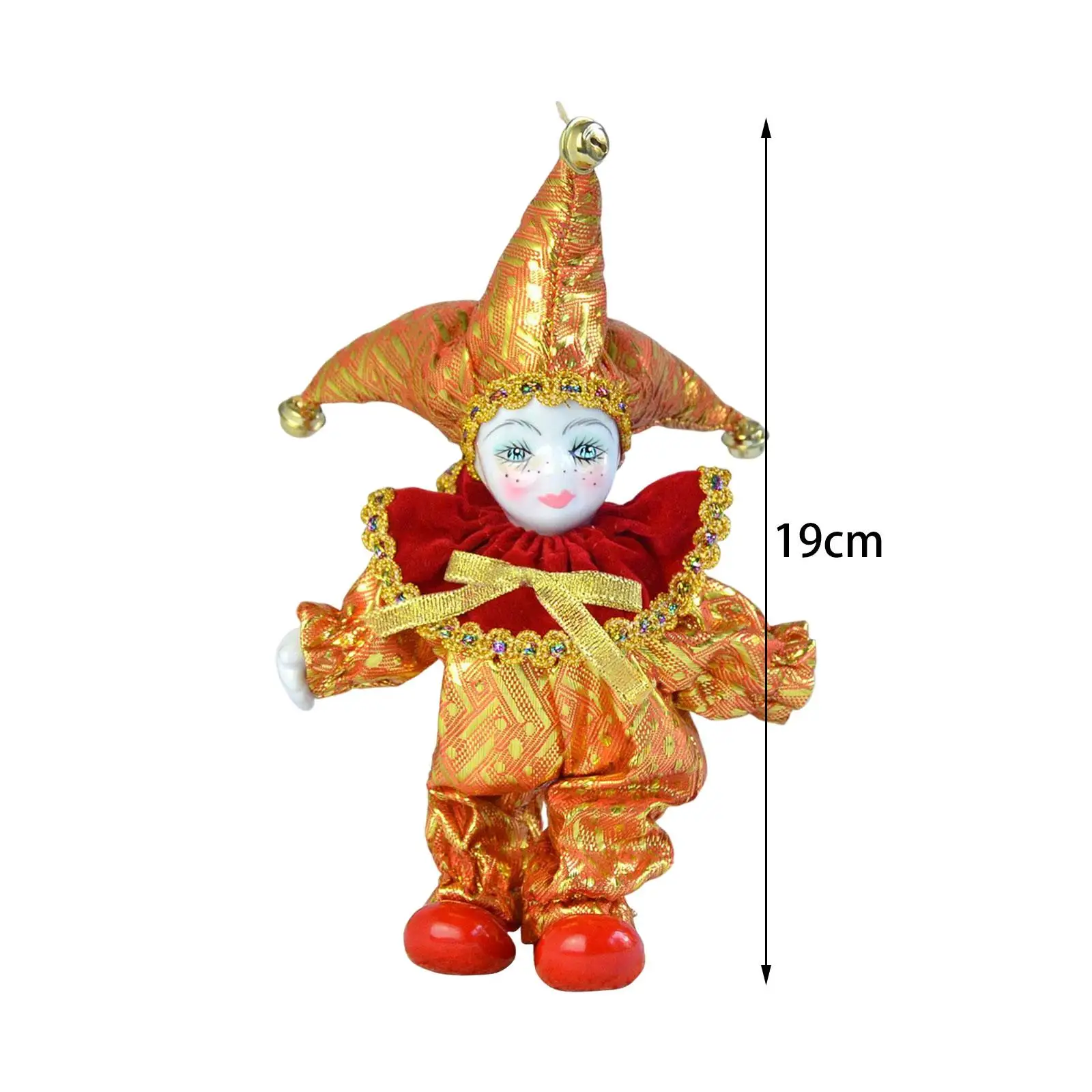 Miniature Doll Figures Collection Porcelain Dolls Clown For Home Cabinet Bedroom Decoration