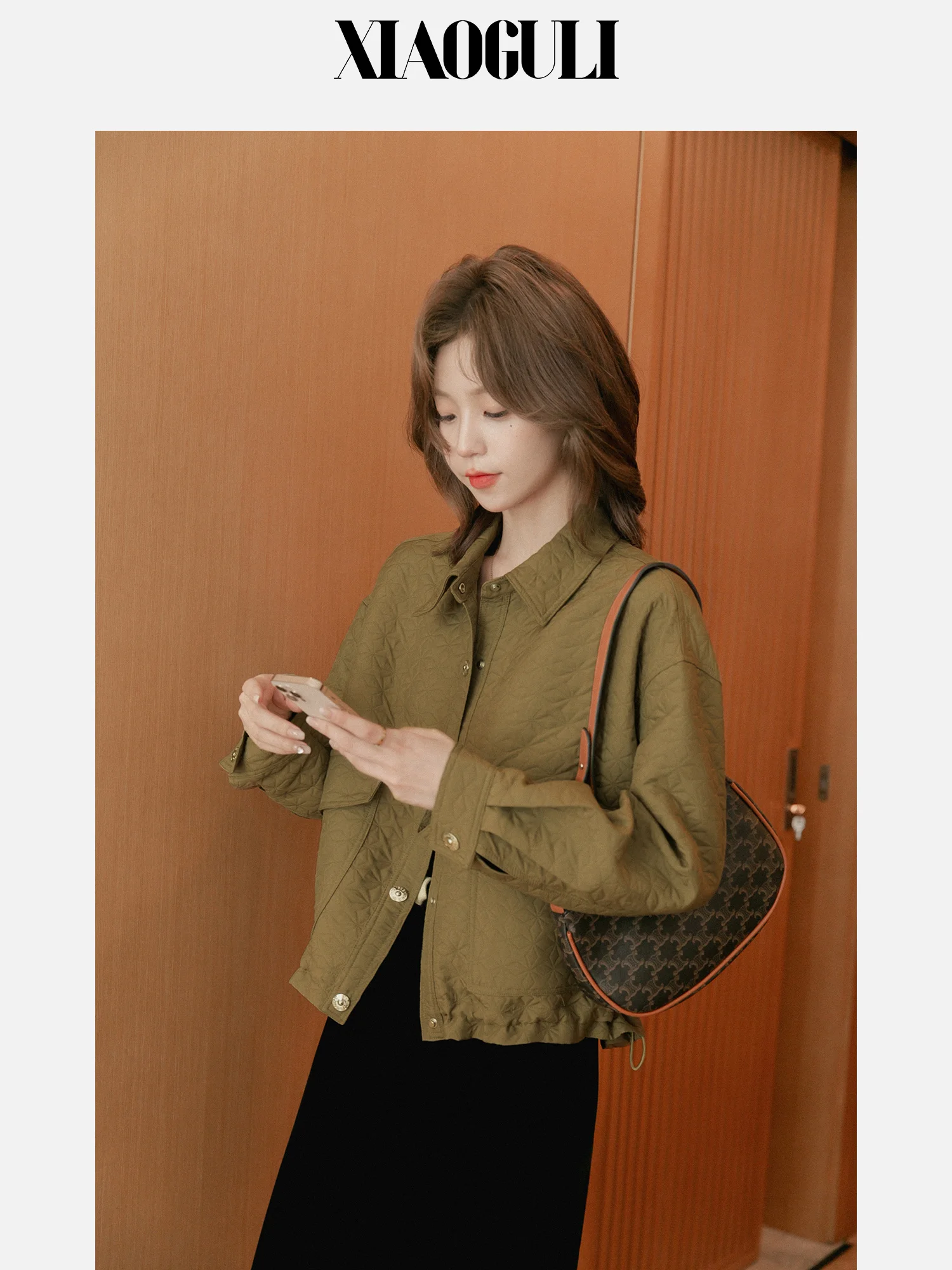 Lapel Short Coat Women's 2022 Autumn New Vintage Long Sleeve Cardigan Loose Casual White Top Coats Jacket Women