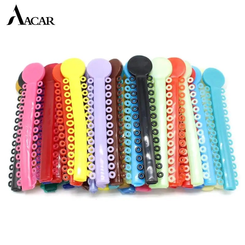 

1Pack/40Sticks Dental Orthodontic Elastic Ligature Ties Bands For Brackets Braces Colourful To Choose