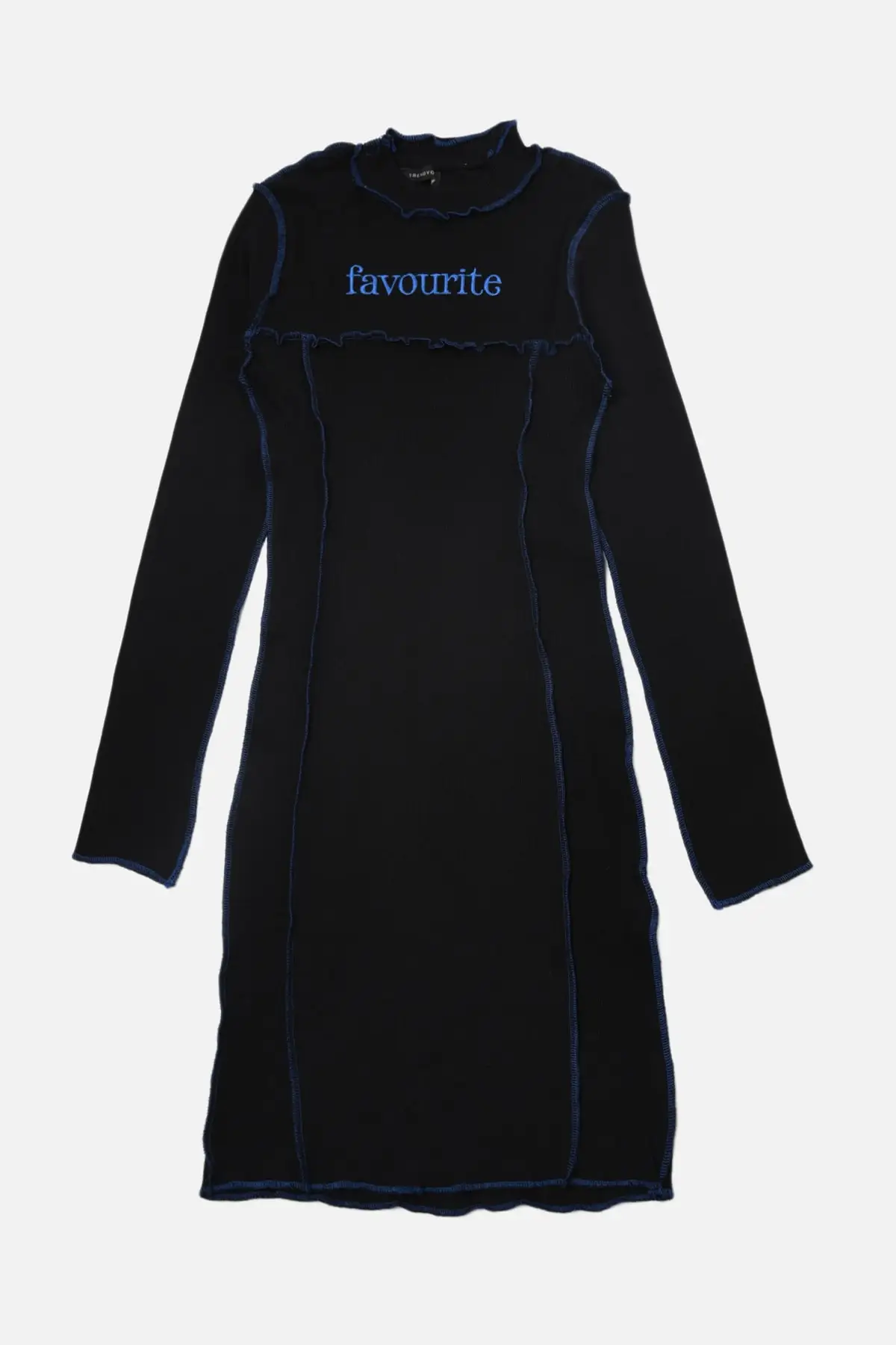 

Trendyol Bodycon Embroidered Knitted Dress TWOAW22EL1078