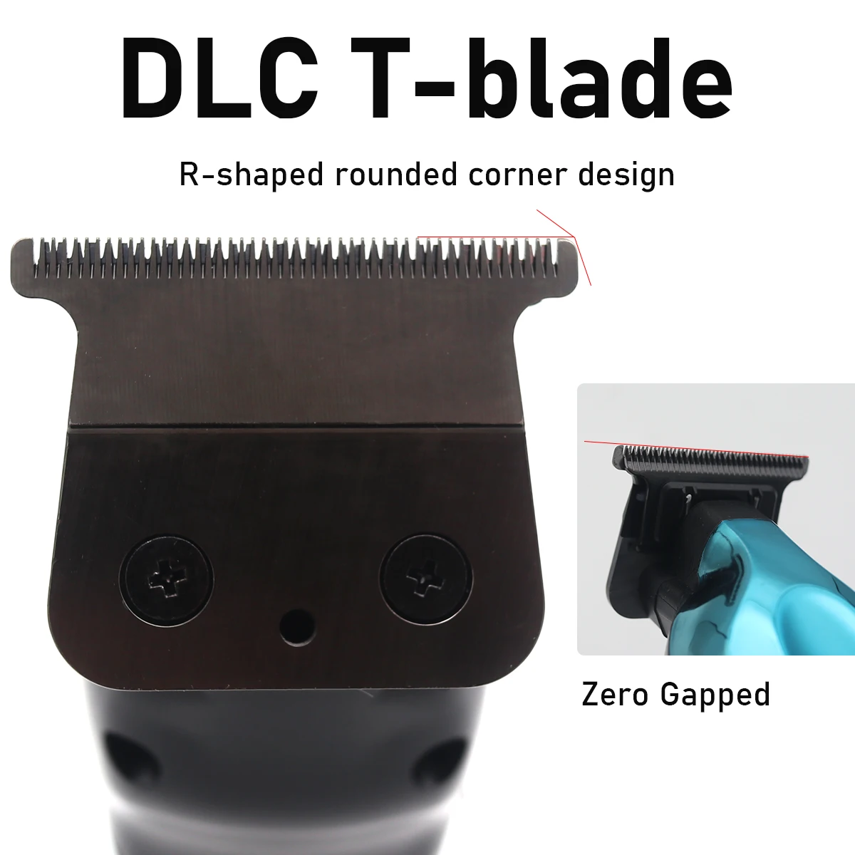 Триммер для волос мужчин Zero Gapped DLC TBlade Oil Head со светодиодным дисплеем малошумная