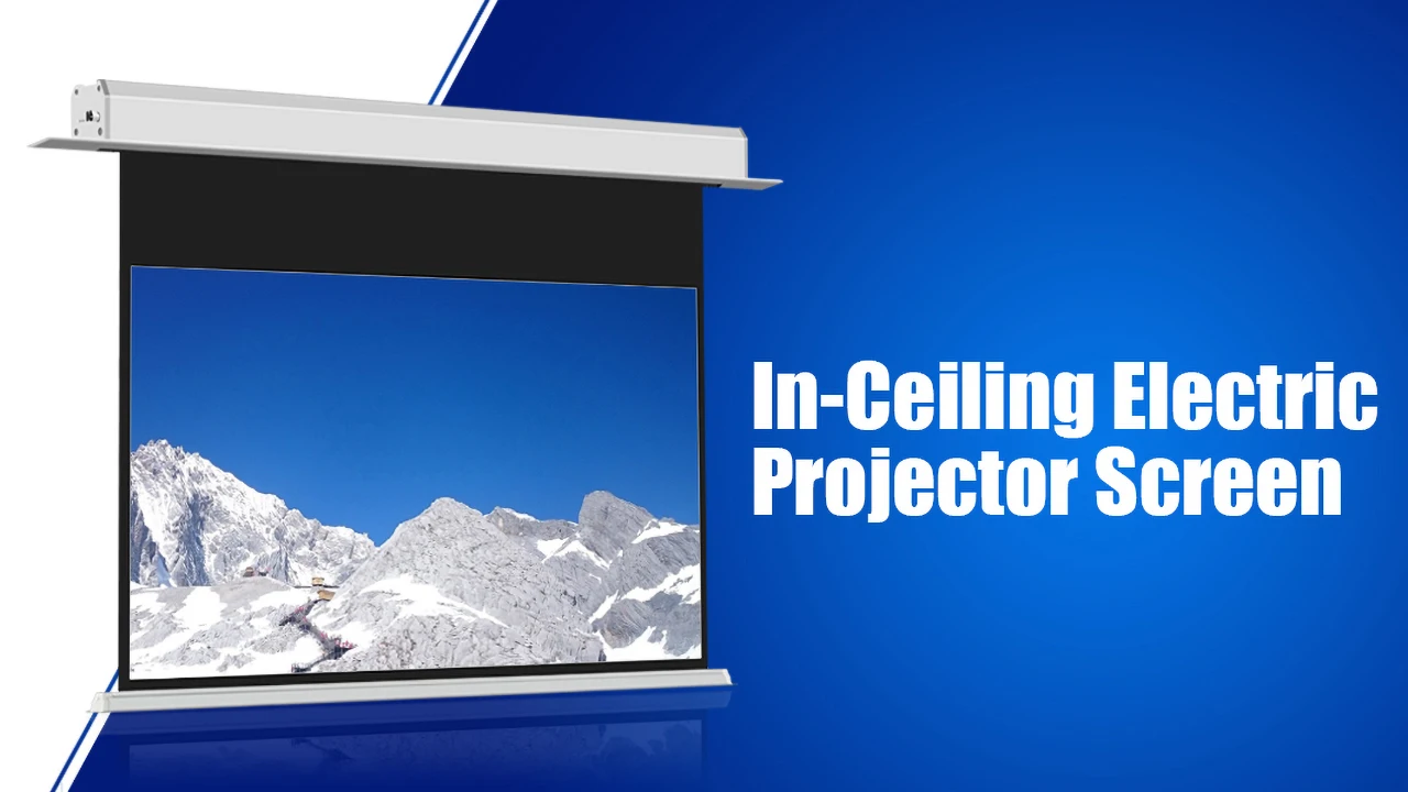 

Умное Голосовое управление MGF, 4K матовый белый Электрический Потолочный Проектор