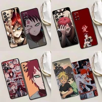 dragon ball gaara anime phone case for samsung a01 a02 a03s a11 a12 a21s a32 a41 a72 a52s 5g a91 a91s case soft silicone