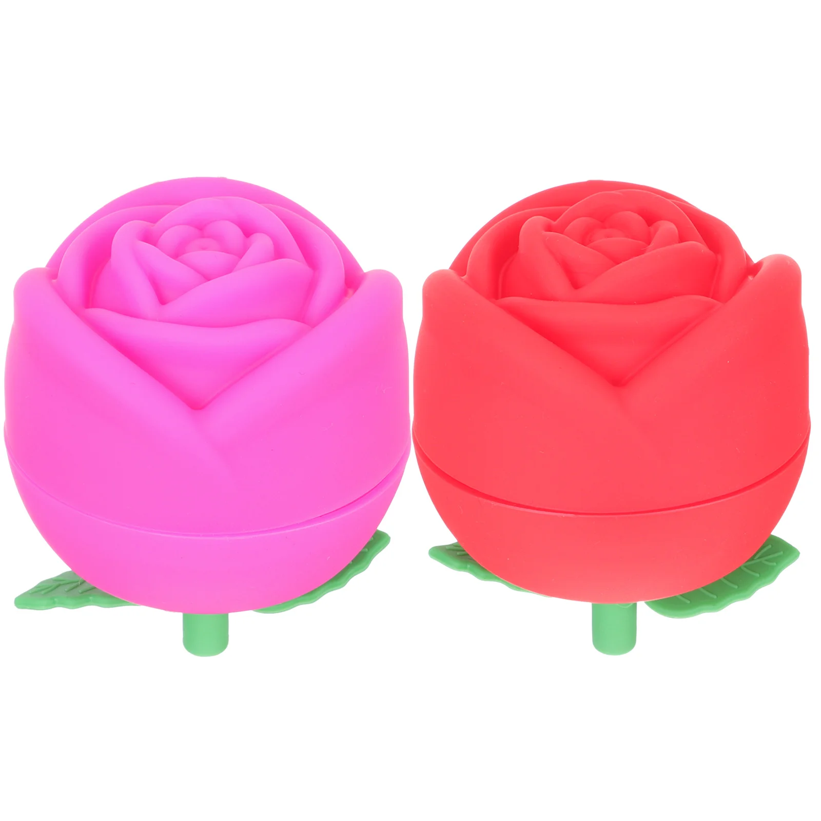 

2 Pcs Rose Ice Molds Cocktails Ice Trays Lid Puck Silicone Chocolate Silica Gel Silicone Candy Mold Silicone Molds Candles