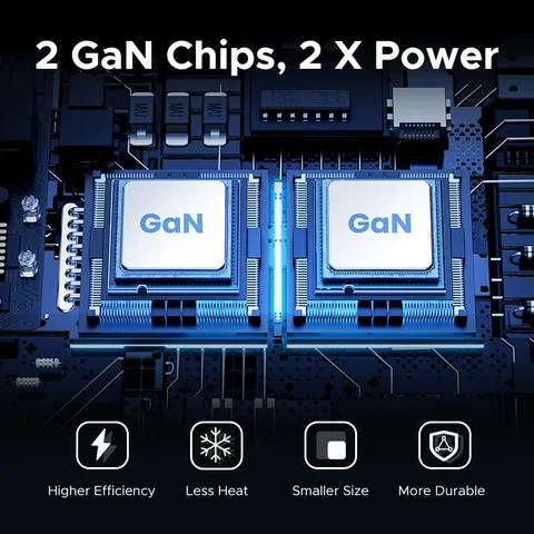 UGREEN Зарядное устройство GaN мощностью 200 Вт PD 3.1 QC4.0 3.0 Быстрая зарядка для ноутбуков Macbook Air iPhone 16 15 Pro Max Samsung S25 Xiaomi Tablets