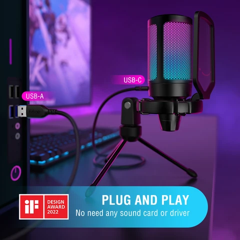 FIFINE Ampligame USB-микрофон для компьютера