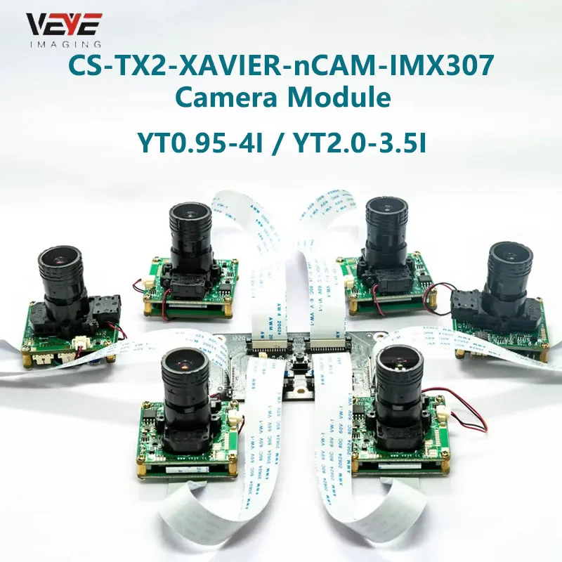 CS-TX2-XAVIER-nCAM-IMX307 YT0.95-4I /YT2.0-3.5I for Jetson TX2 Devkit AGX-Xavier AGX-Orin IMX307 MIPI CSI-2 2MP Camera Module