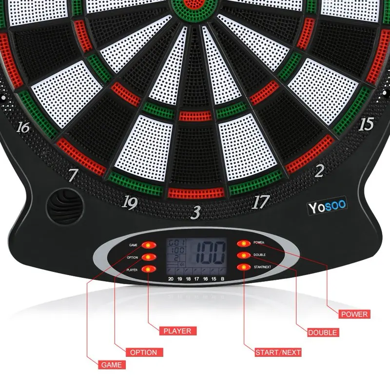 

,Electronic Soft Tip Dartboard LCD Display 15 Inch Target Face 6 Soft Tip Darts Target ,Electronic Dartboard