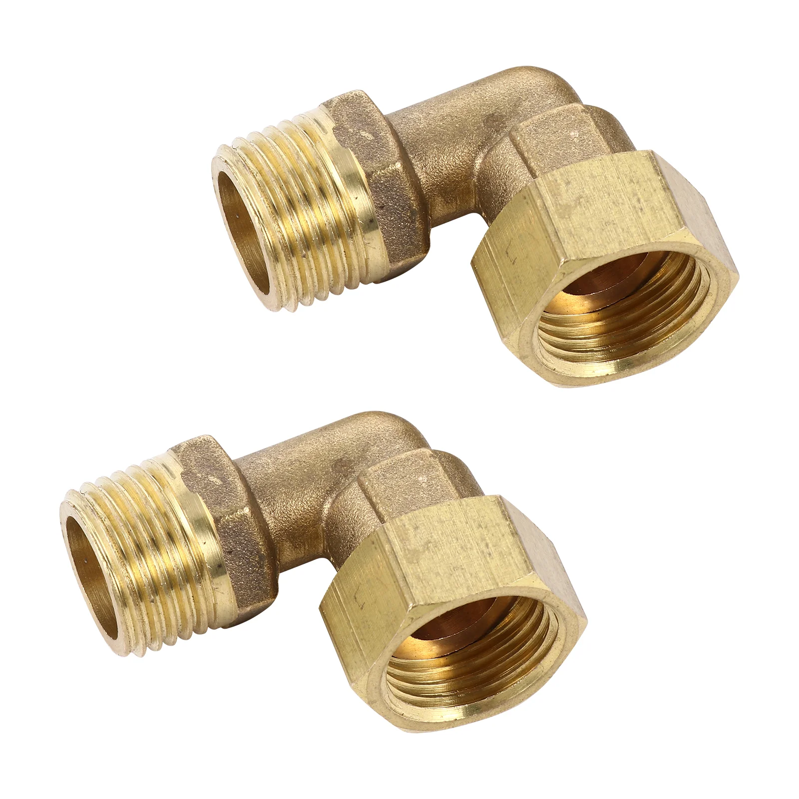 

2pcs Pipe Fitting Copper Sturdy Durable 90 Degree Prime Brass Connector for Solar Tube