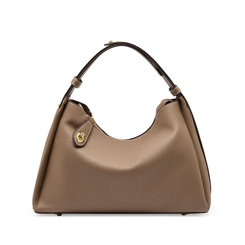 

Новинка 2023, модная женская сумка-тоут из мягкой натуральной кожи, сумка через плечо для девушек, деловая сумка высокого качества, женские сумки-мессенджеры на молнии
