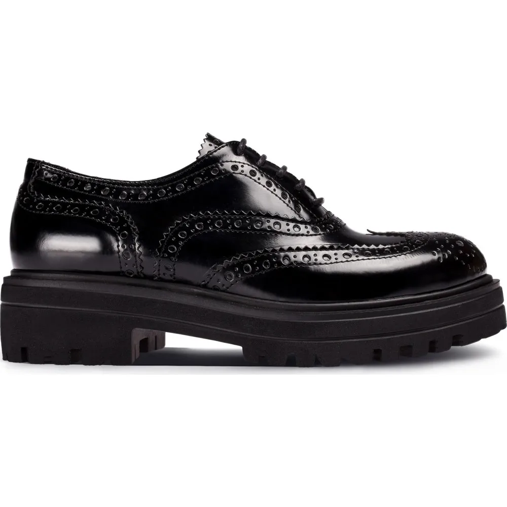 

Черные повседневные женские туфли-оксфорды Dorlie из кожи