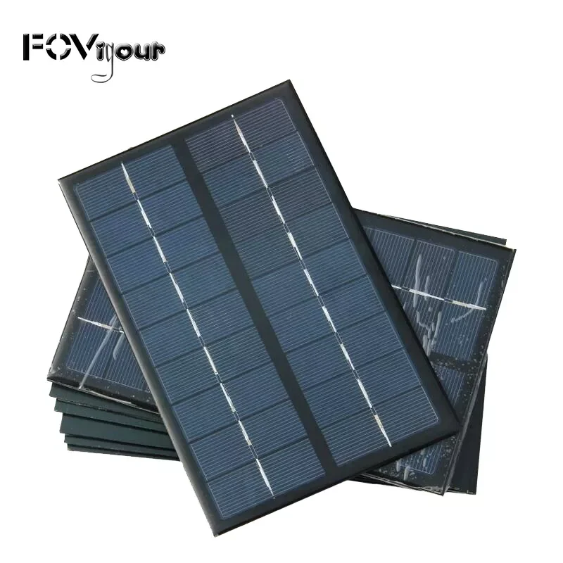 

2023New Fovigour 3W 9V Solar Cell Panel DIY Mini Solar Panel 125x195mm