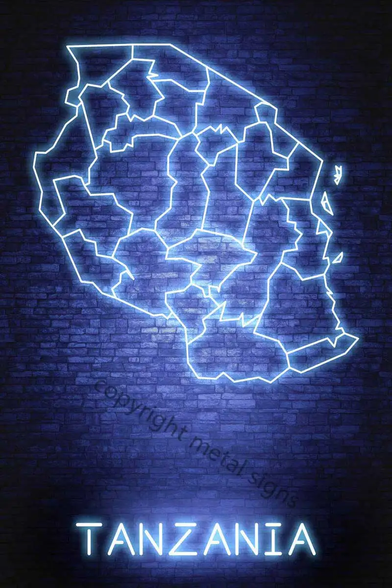 

Оловянная табличка Dodoma из Танзании, Настенный декор, украшение для комнаты, Ретро винтажный неоновый знак для паба, дома, клуба, мужской пеще...