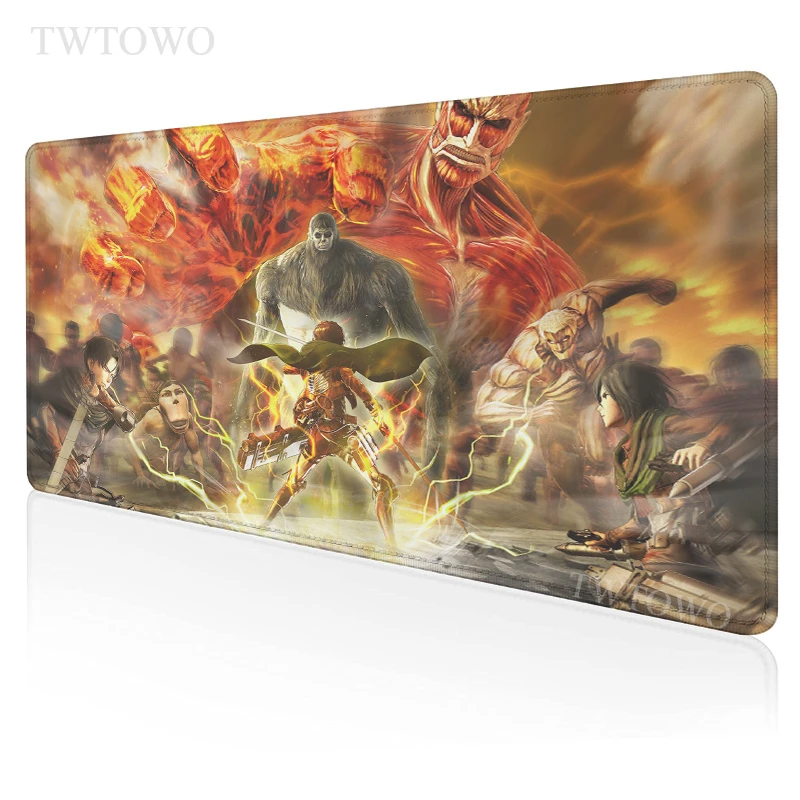 

Anime Shingeki No Kyojin Mousepad Custom Home New Desk Mats MousePads Soft Office Natural Rubber Desktop Mouse Pad Mouse Mat