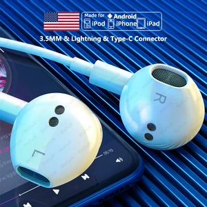 Original Wired Earphone For Apple iPhone 11 12 13 Pro Max X XS XR 6 6s 7 8 Plus Earpod Earbuds 3.5mm in USA (United States)