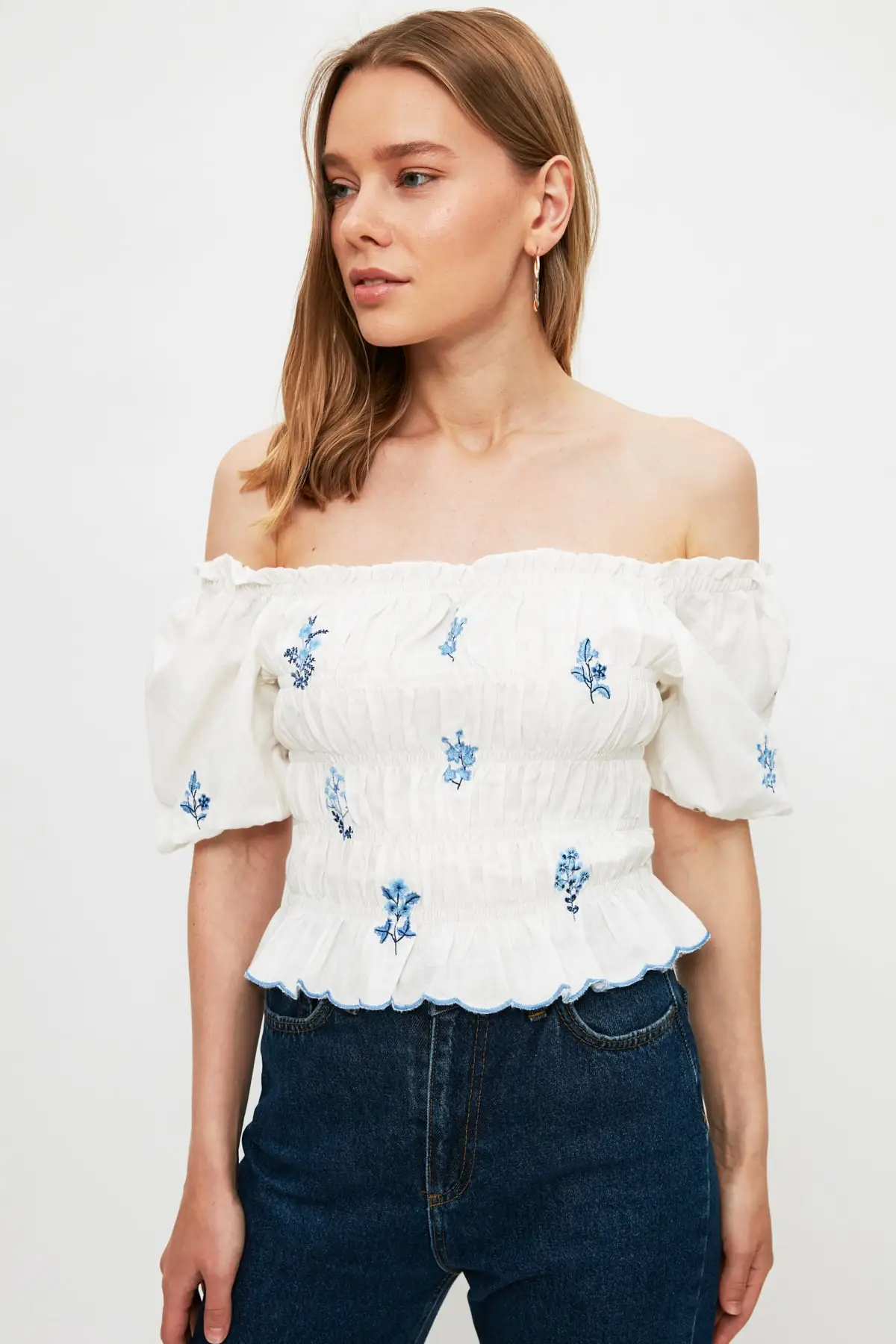 

Trendyol Square Collar Blouse TWOSS21BZ1975