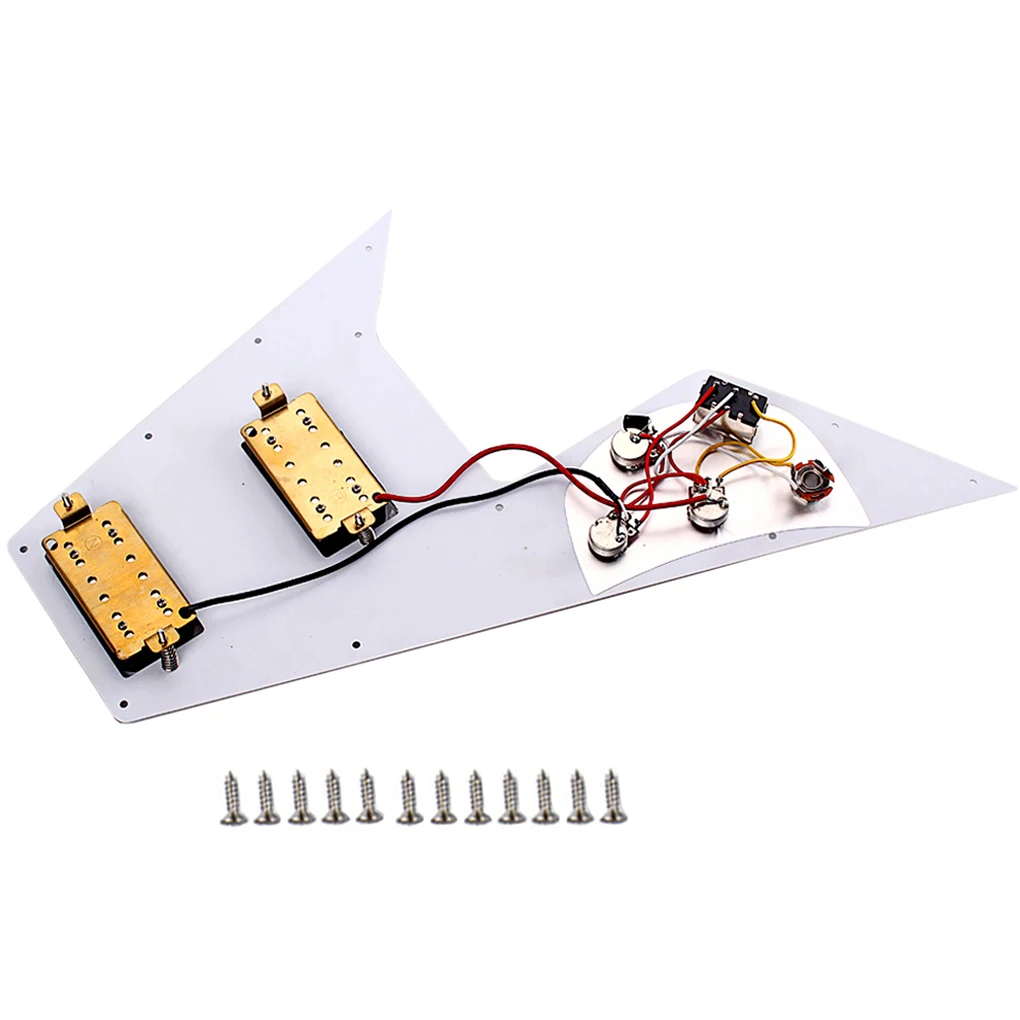 

Guitar Pickguard V Scratch Plate Pickup Replaceable Musical Instruments